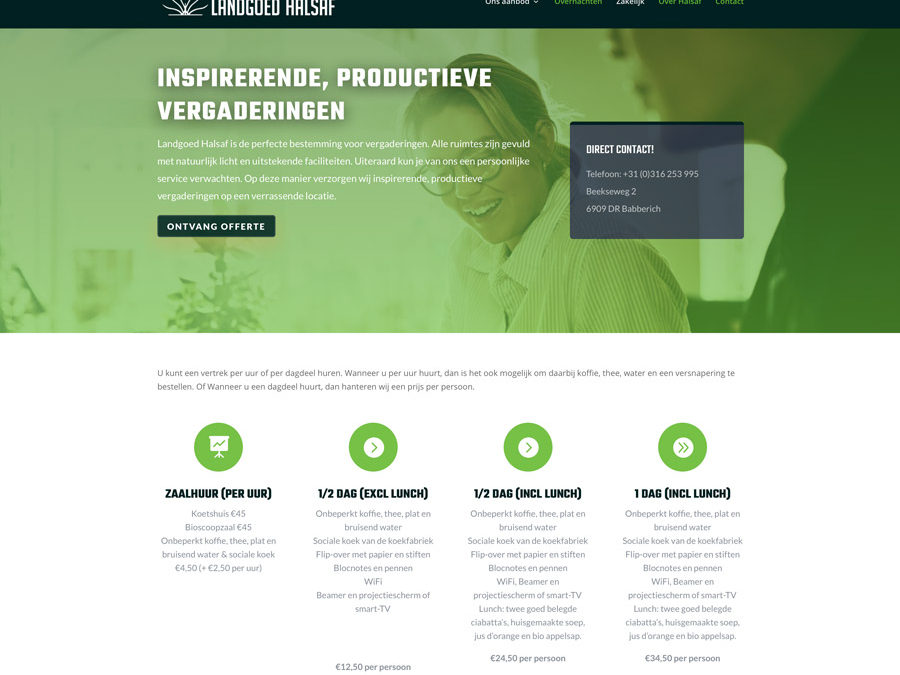 Nieuwe website Landgoed Halsaf